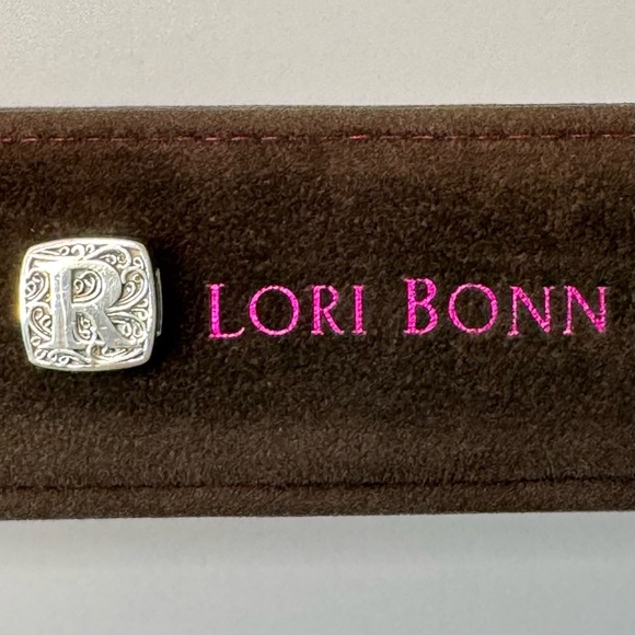 LORI BONN R Initial Sterling Silver Slide Charm For Bracelet “R is for Radiant” - Picture 3 of 10